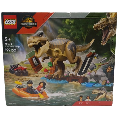Jurassic World 76975 T.Rex River Escape Lego Set Like New In Box (CP-1347351)