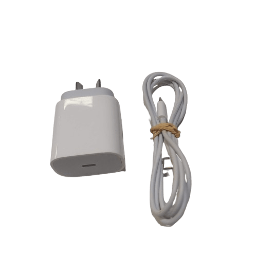 Apple iPhone 14 Pro Max Grey & Charging plug and Cord