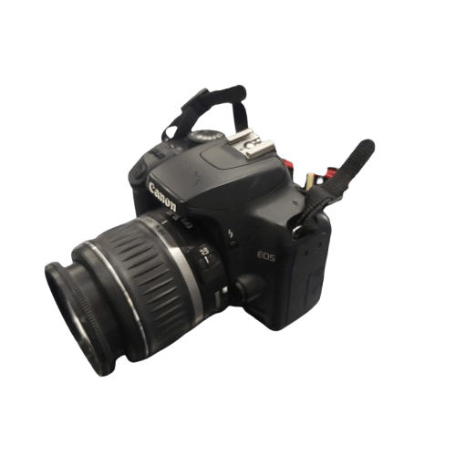 Canon EOS 1000D DSLR Camera, 10MP, Black, With 18-55mm Lens, Battery, Charger, Strap, Very Good Condition (NA 1342766)