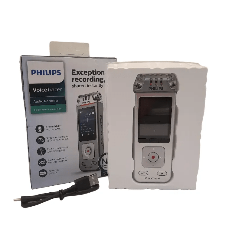Philips Audio Recorder – VoiceTracer DVT4110 – In box + USB + Manual