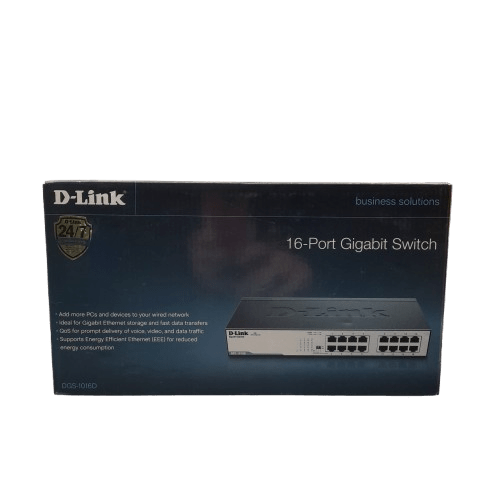 D-Link DGS-1016D 16-Port Gigabit Unmanaged Switch (Metal Housing) In The Box (MR)