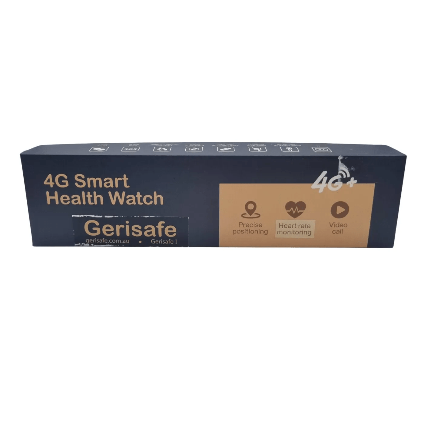 Gerisafe 4G Smart Health Watch – Black   (WR 1341507)