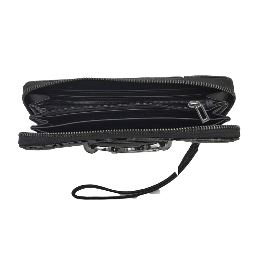 Guess Hensley Zip Around Wallet With Wrist Strap (WR-1349608)