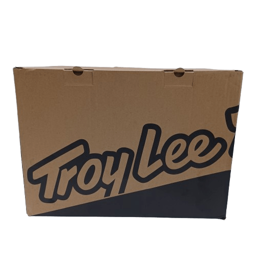 Troy Lee Designs SE4 Polyacrylite Race Shop MIPS Motocross Helmet – Medium (57-58cm), White/Black