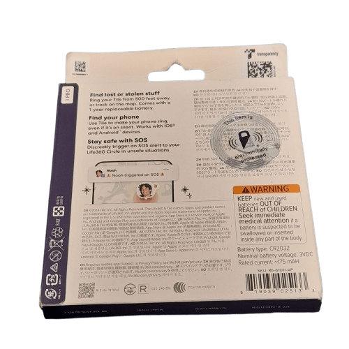 Tile Key Finder By Life 360 1 Pack RE-61001-AP (MR1345523)