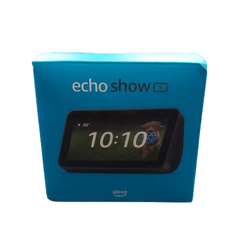 Amazon Echo Show 5 With Alexa Black With Box and Power Supply