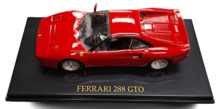 Ferrari 288 GTO Collectable Model Car 1:64 Scale with Case