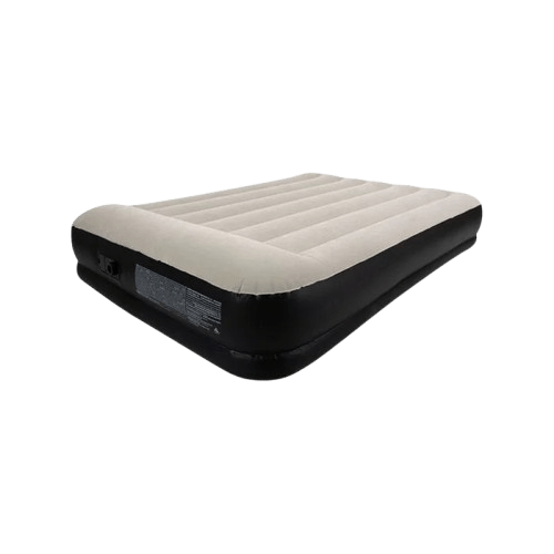 Inflatable Air Mattress Twin Bed with Built-In Pillow – Flocked Surface – Sealed in Box (GE 1345892)