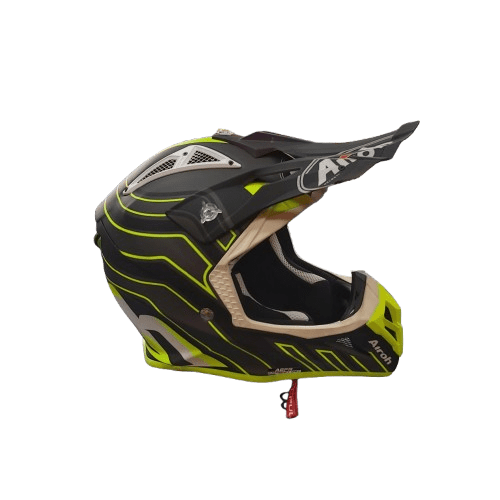 Airoh Aviator Motobike Helmet Size Small Black / Yellow