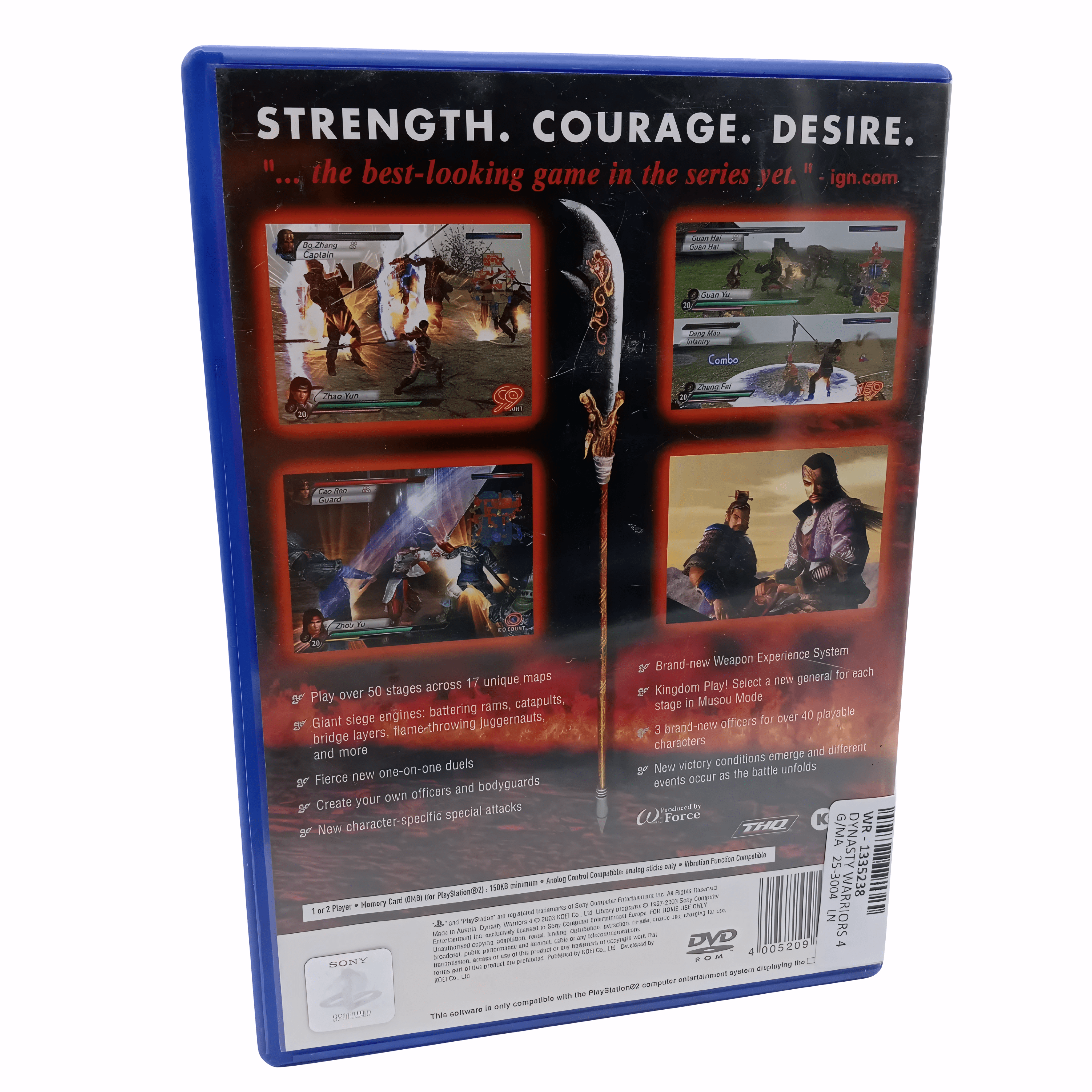 Dynasty Warriors 4 for PlayStation 2 No Manual