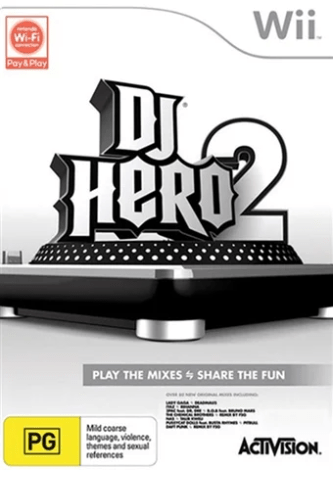 Dj Hero 2 Wii Game Good Condition