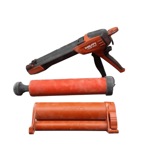 Hilti HDM 500 Adhesive Dispenser In Hard Case With Powder Cartridge Holder (MR)