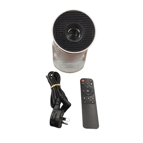 Magcubic HY300 LCD Projector, White, Scuff Marks, Good Condition, With Remote + Power Cable