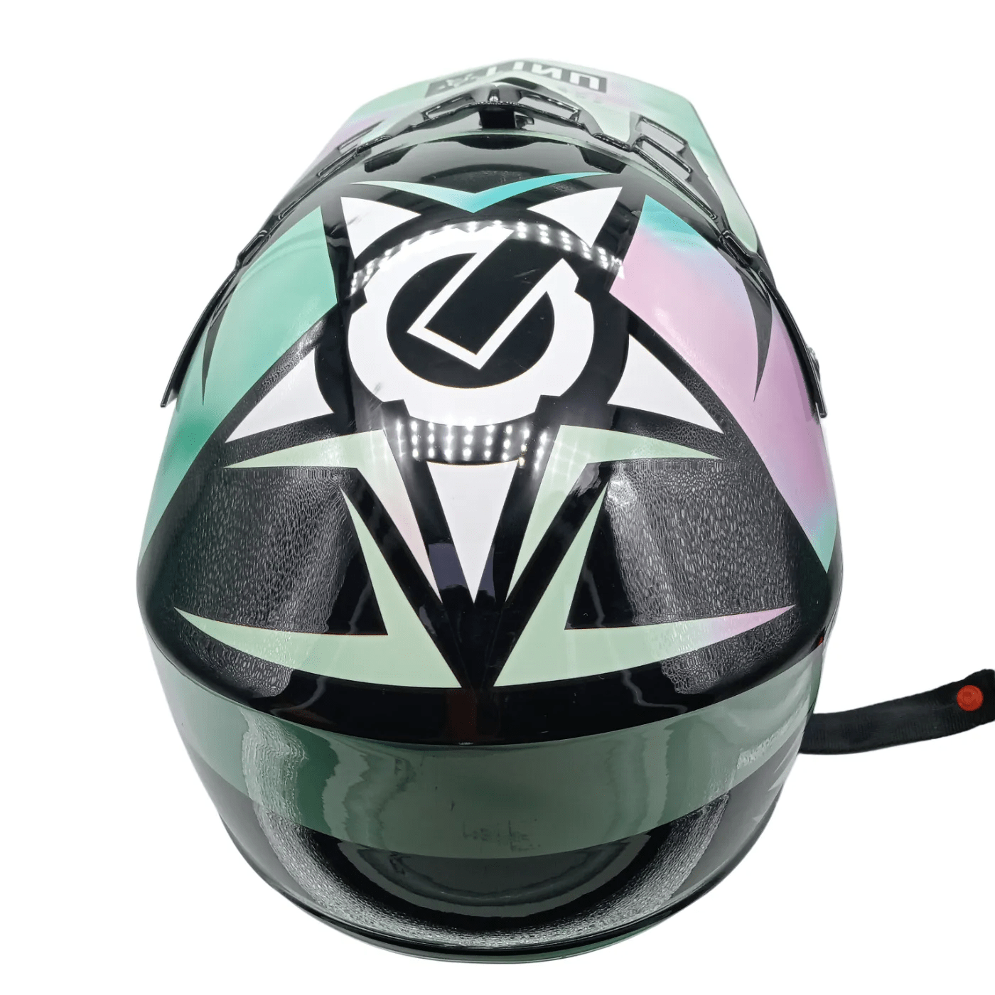 UNIT Riders Youth Helmet Sky High PC-7 Black/Purple/Teal (WR 1351366)
