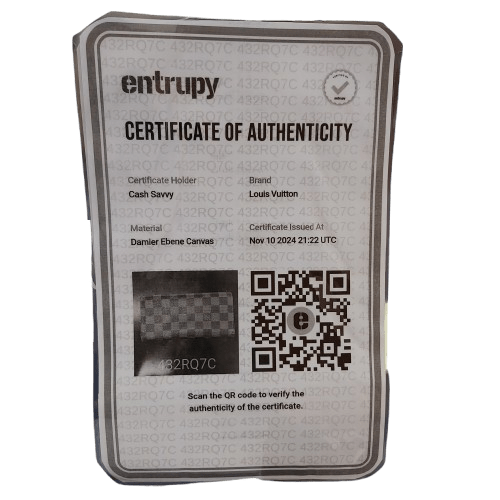 Authentic Louis Vuitton Wallet With Entrupy Certificate Of Authenticity