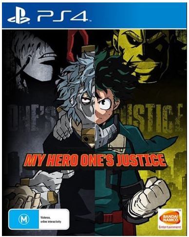 Sony Playstation 4 My Hero One’s Justice, ESRB Disc + Case, Very Good Condition, No Manual (GE)