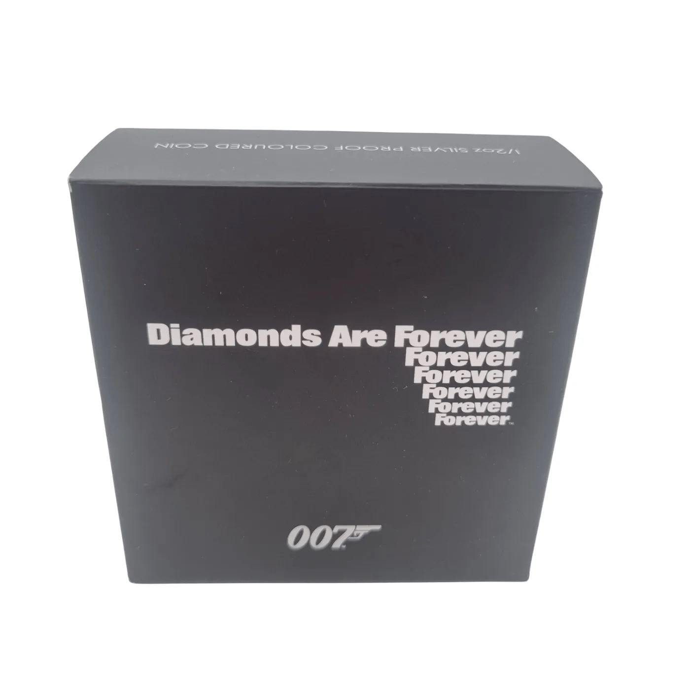 Diamonds Are Forever 1/2 oz Silver Proof Coloured Coin – Perth Mint Australia – James Bond 007 Collector’s Edition