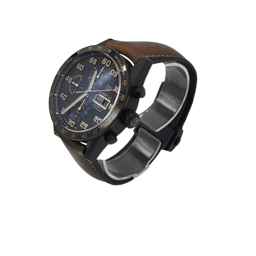 Mens Tag Heuer Watch CV2A84 Watch Verified Brown Leather Band – Excellent Condition (CP-1356612)