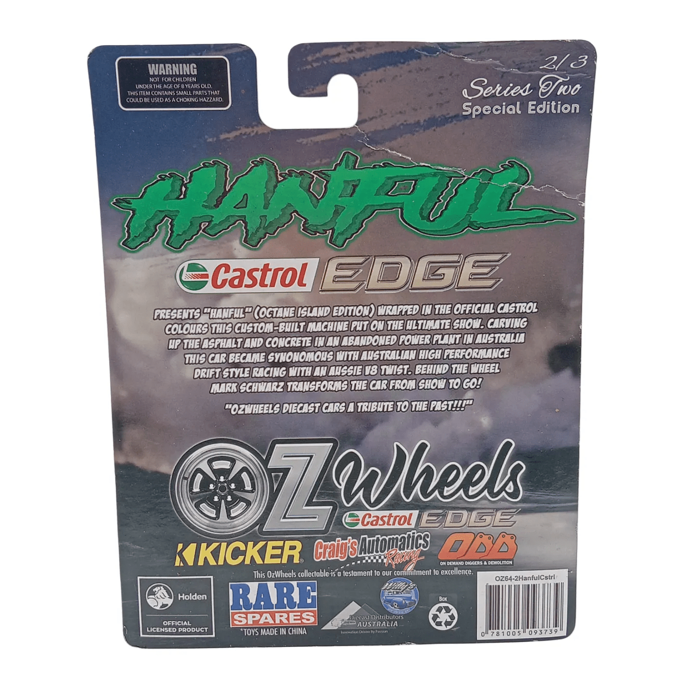 Holden OZ Wheels – Green Handfull Series One Special Edition (1:64 Scale, 2 of 3) – In Box  (WR 1340718)