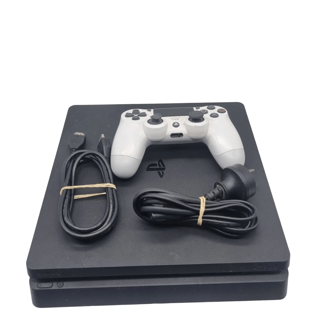 Sony Console PS4 Slim CUH-2021B 1TB + Cords & Controller *Left Joystick Has Bad Wear & Tear* (WR 1357081)