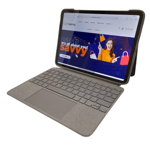Apple iPad Pro (4th Gen) 11-Inch, Wi-Fi, 256GB, Space Grey with Logitech Keyboard Case (GE 1347269)