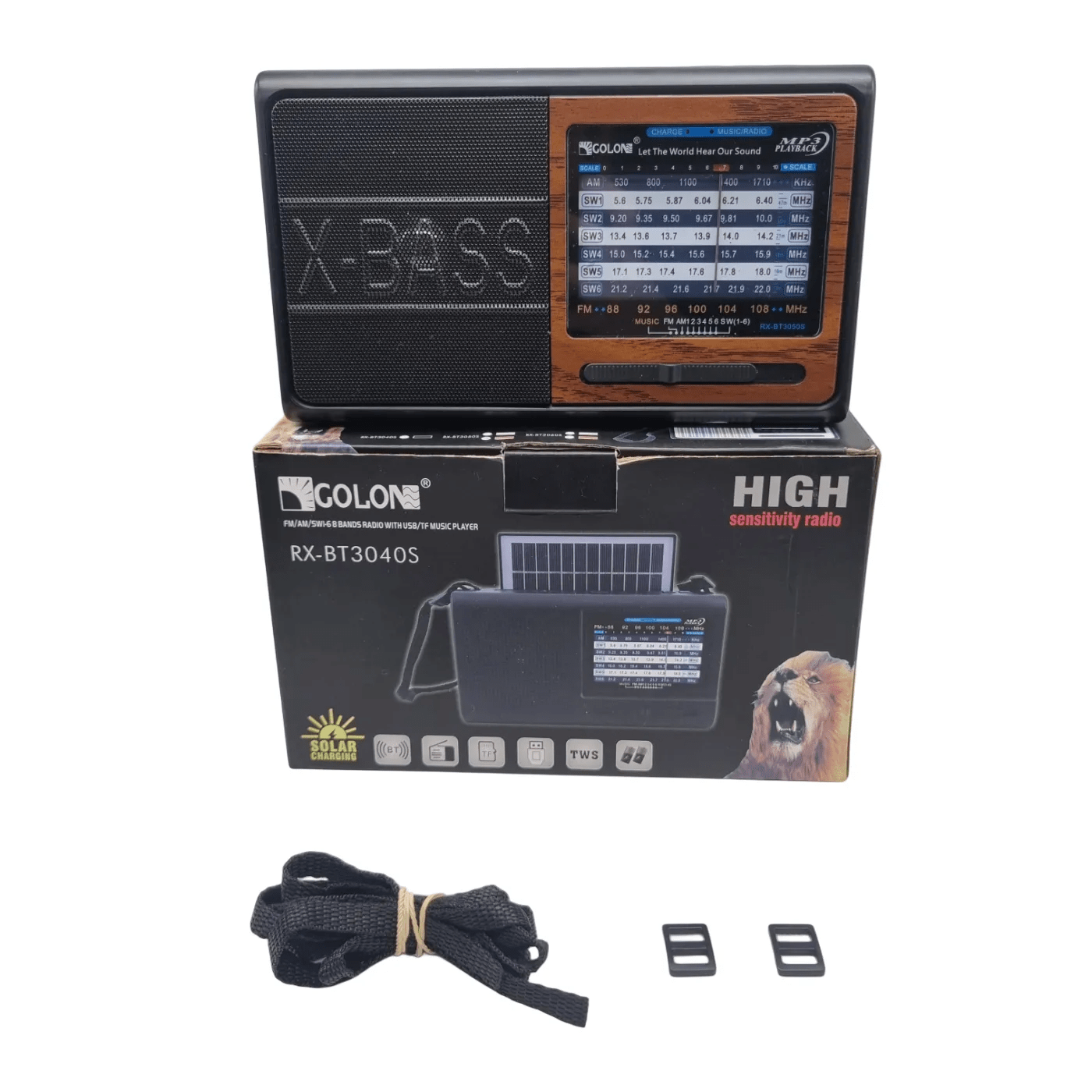 Colon Solar Powered Radio RX-BT6040S In Original Box (WR1354162)