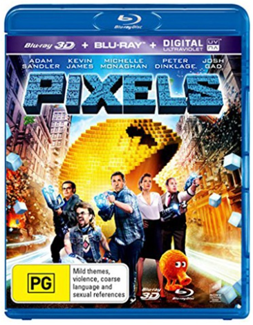 Pixels –  Blu Ray, Digital Ultraviolet Movie – Very Good Condition