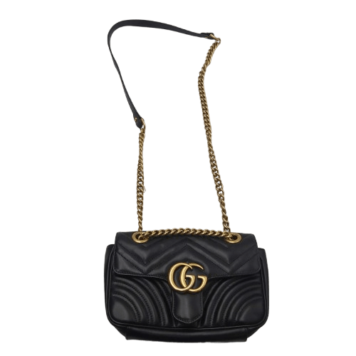 Gucci GG Marmont Black Handbag – With Dust Bag, Condition As Pictured
