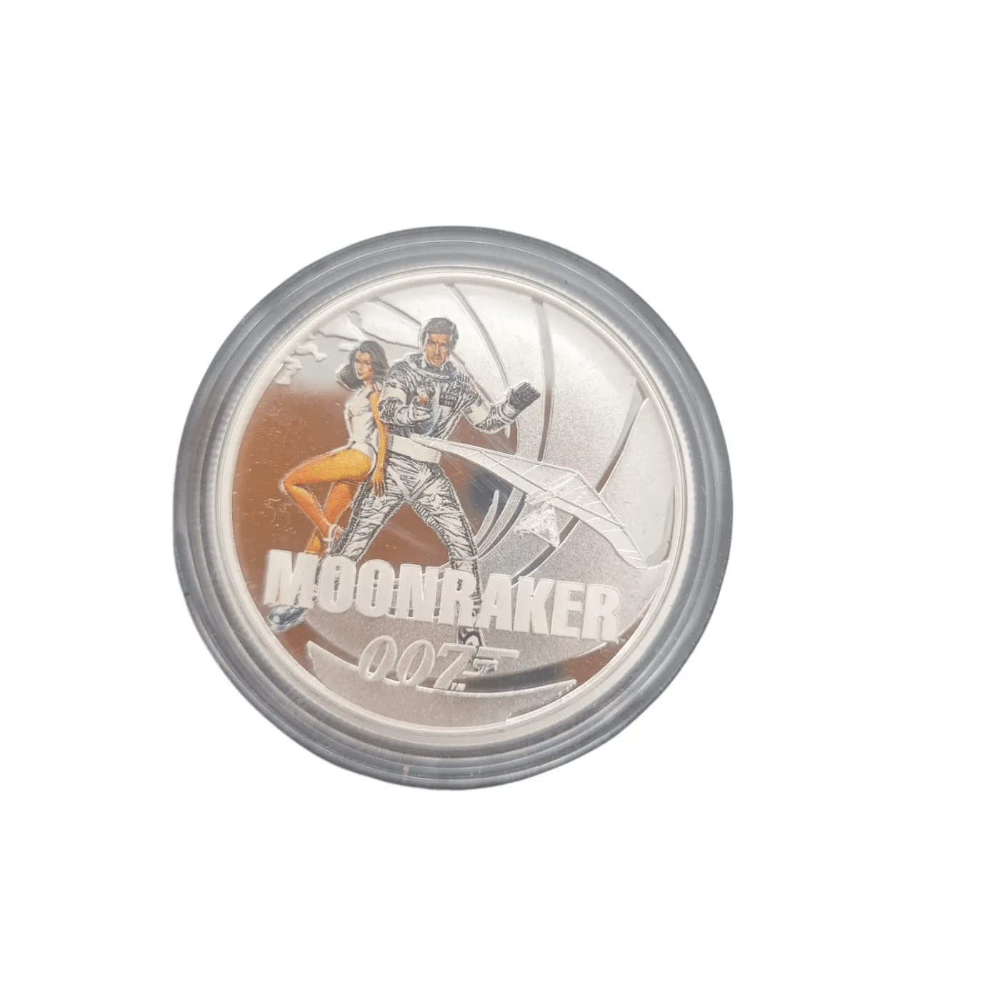 Moonraker 1/2 oz Silver Proof Coloured Coin – Perth Mint Australia – Official James Bond 007 Collectible