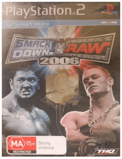 Playstation 2 Smackdown VS Raw 2006 Good Condition With Manual