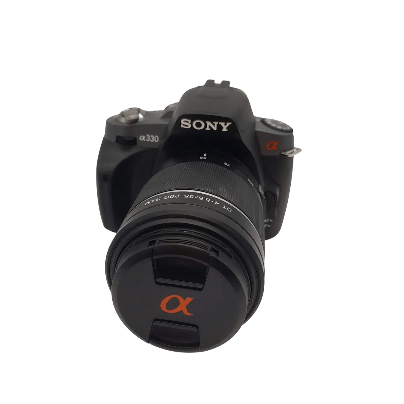 Sony Alpha A330 DSLR Camera With Sony DT 55-200mm f/4-5.6 SAM Telephoto Zoom Lens + Charger + Manual + Battery