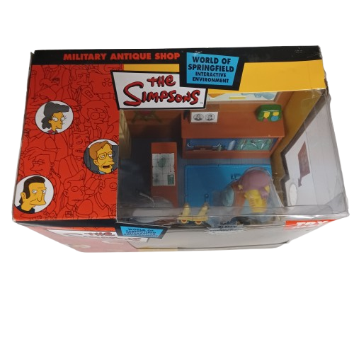 The Simpsons Military Antique Shop Interactive Environment Diorama In Box (LE)