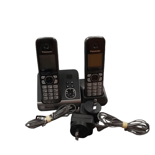 Panasonic Home Phones KX-TG6722ALB 2x Phones With 2x Bases And Power Supply (NA1354521)