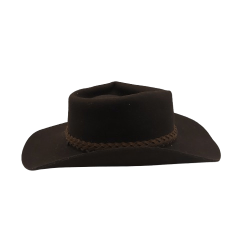 Countrystyle Hat – Dark Brown with Feathers