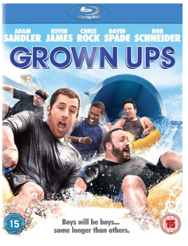 Grown Ups Blu Ray + Dvd + Digital Disc In One Very Good Condition
