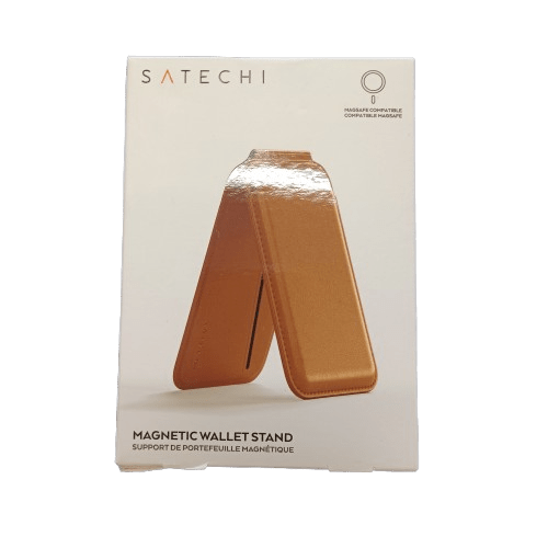 Satechi Magnetic iPhone Wallet Stand (Brown) New In Box