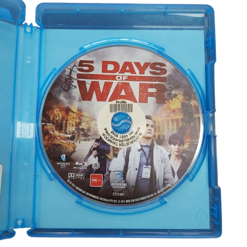 5 Days Of War (2010) Bluray, Ex-Rental Good Condition