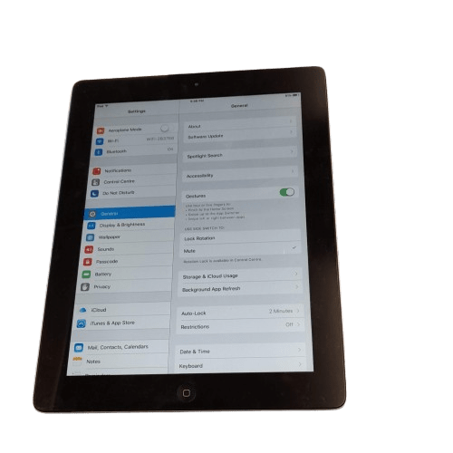 Apple iPad 2 MC960X/A A1395, IOS 9.3.5, 16GB Storage, WIFI Model, With 30pin Charger DOES NOT UPDATE NOT COMPATIBLE WITH MANY APPS (GE)