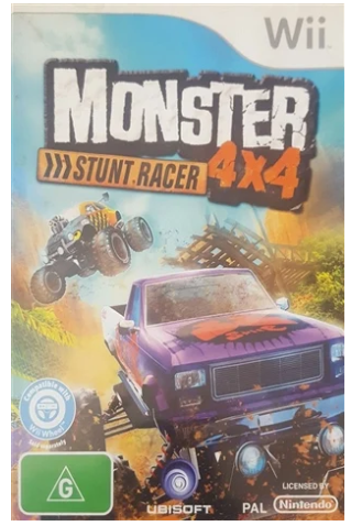 Monster 4X4 Stunt Racer Nintendo Wii – Very Good With Manual