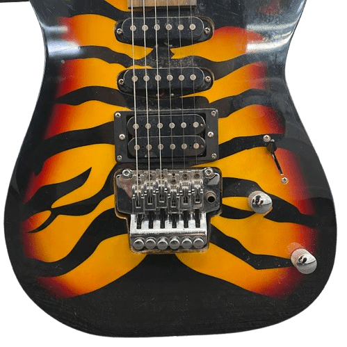 Replica Bad Axe Tiger Stripe Electric Guitar.