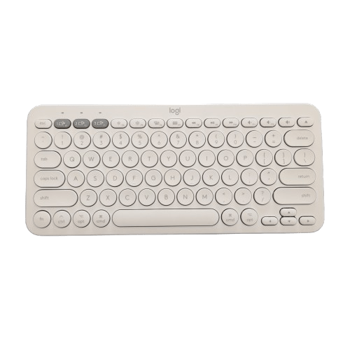 Logitech K380 Multi-Device Bluetooth Keyboard for Mac – Off White (In Box) (JN)