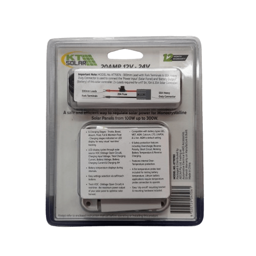 KT Solar 20A 12V PWM Solar Controller KT70783 (JN)