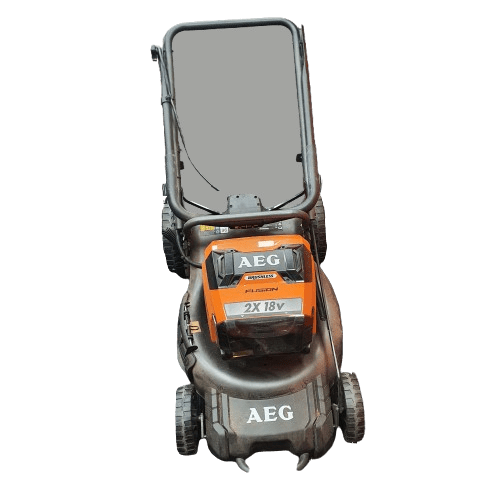 AEG Lawn Mower ALM18B With 2X 5AH Batteries 2 X 6.AH Batteries 2 X Chargers (MR1345900) *PICK UP ONLY*