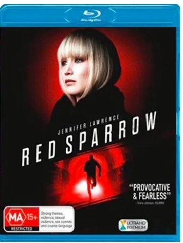 Red Sparrow Blu Ray Very Good Condition