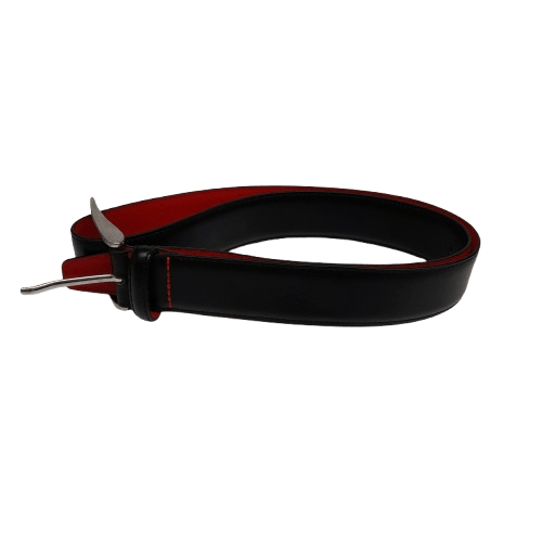 Hugo Boss Barney Leather Belt with Red Lining Size 32