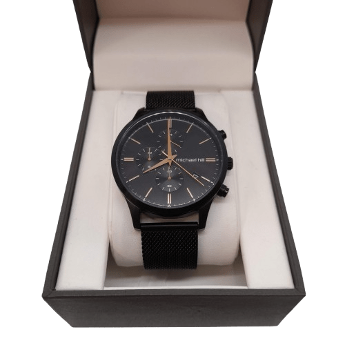Men’s Black Michael Hill Watch 9592 – WL 1353405