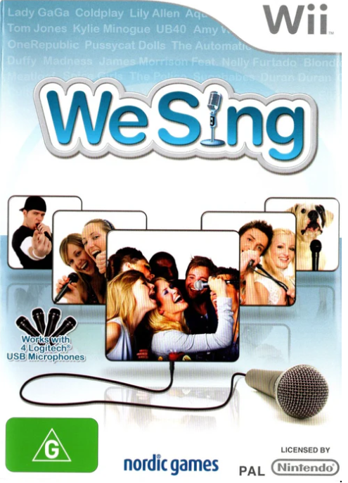 We Sing Wii Game Good Conditon With Manual