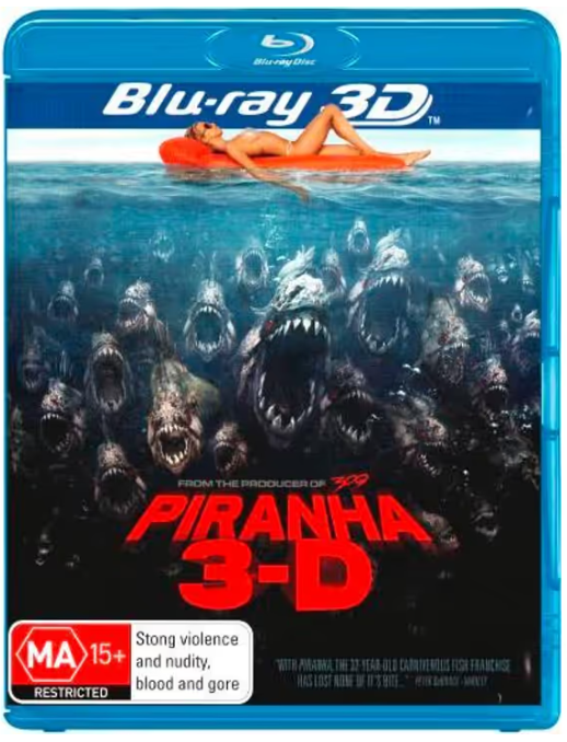 Piranha 2D/3D (2010) Bluray Good Condition