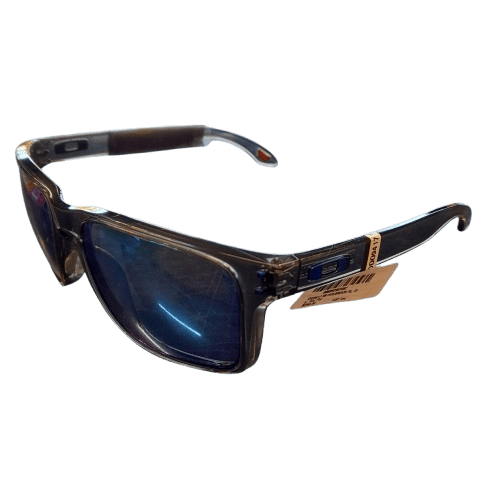 Oakley Holbrook XL Sunglasses – Black Frame with Blue Reflective Lenses