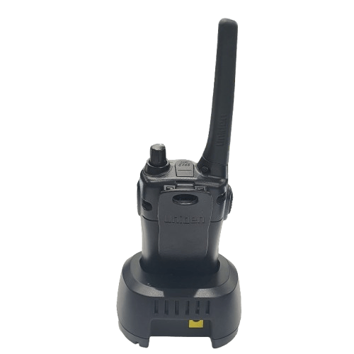 Uniden Handheld 2W UHF UH720SX-NB, Black, Very Good Condition, With Box, Batteries, Chargers, Belt Clip, Speaker Mic, Manual (MR 1349653)